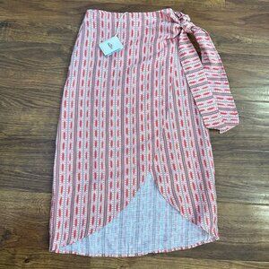 NWT Faherty linen wrap skirt XXS